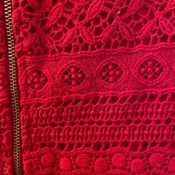 Peek Kids Tessa Tiered Lace Dress Red Girls Size Medium 6-7 NWT - Picture 9 of 9